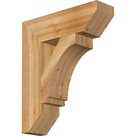 Ekena Millwork Imperial Slat Rough Sawn Bracket, Western Red Cedar, 6"W x 22"D x 26"H BKT06X22X26IMP06RWR
